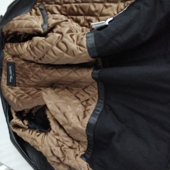 Men's MacMor lined leather coat, size large - Picture 8 of 9